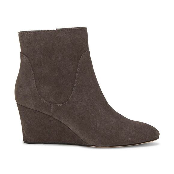 Enzo Angiolini Women Wedge Ankle Booties Crisanta Size US 11M Lavanga Grey Suede - Picture 2 of 4